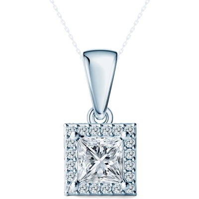 SAVICKI Висулка This is Love: бяло злато, диаманти с шлифовка " принцеса