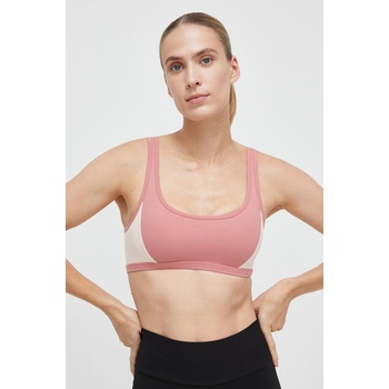 Roxy Спортен сутиен Roxy Heart Into It Colorblock в розово с десен (ERJKT04058)