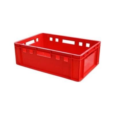 Plastová přepravka na maso 60 x 40 x 20 cm červená – Zbozi.Blesk.cz