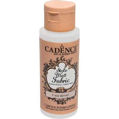Klasická textilní barva Style Matt Fabric 50 ml bílá white