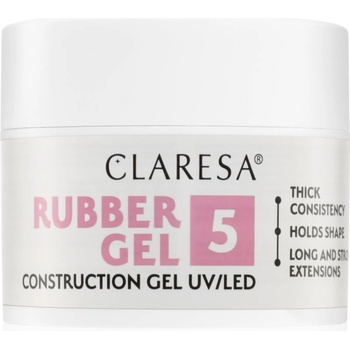 Claresa Rubber Gel Construction Gel UV/LED гел-лак за удължаване на ноктите цвят 05 45 гр