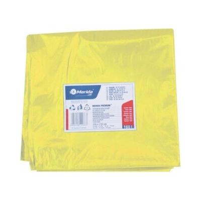 Merida Vrecia na odpadky LDPE 40µm 160 l žlté 10ks/b W50Y