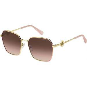 Marc Jacobs Слънчеви очила MARC JACOBS Women's Square Sunglasses - Gold Pink Слънчеви очила