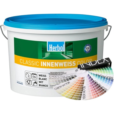 HERBOL Interiérová barva Classic Innenweiss - Tónovaný odstín 5L