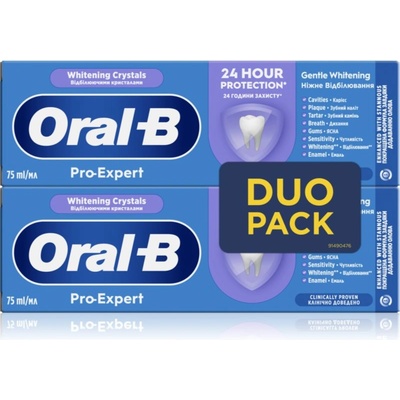 Oral-B Pro Expert Gentle Whitening избелваща паста за зъби 2x75ml