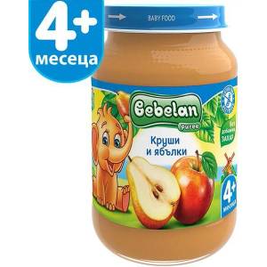Bebelan пюре ябълки и круша - 190 г (1175)
