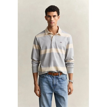 Gant Gant Striped Rugger Sn62 - Grey Melange 93