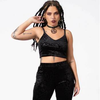 Image 1 of KILLSTAR дамски потник KILLSTAR - Ataraxia Velvet - Черен - KSRA004471