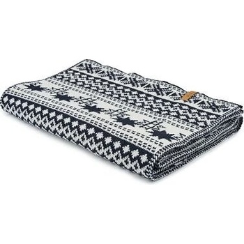 Vlnka šál s nórskym vzorom B09 modrá