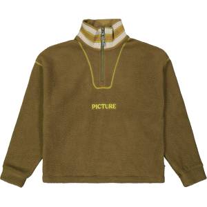Picture Дамски поларен пуловер Picture Women's Cylla Crop 1/4 Fleece Fleece jumper - Tobacco (105-6307-0212)