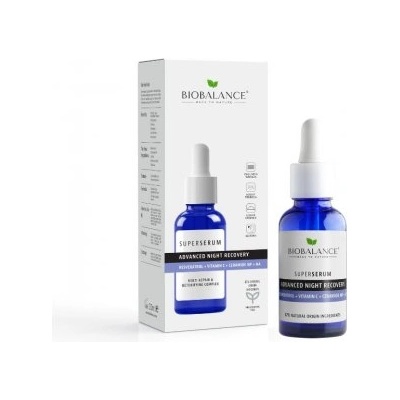 BIOBALANCE СУПЕР СЕРУМ ЗА ДОПЪЛНИТЕЛНО НОЩНО ВЪЗСТАНОВЯВАНЕ