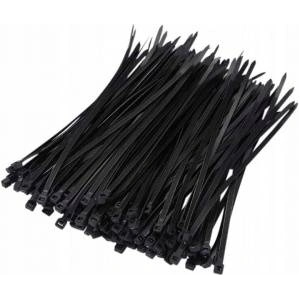 Lamex Wristbands clamp. 15cm x 3, 6mm/100pcs black