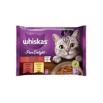 WHISKAS Pure Delight klasický výber v želé 4 x 85 g