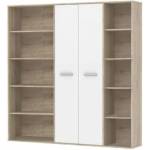  Гардероб Maurus MA50 181x34x181cm Дъб сонома с бяло