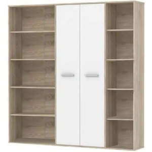  Гардероб Maurus MA50 181x34x181cm Дъб сонома с бяло