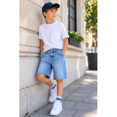 Fashionkids Chlapčenské rifľové kraťasy Modrá