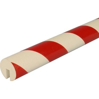 DP 10111 Varovný a ochranný profil 3 - priemer 4x100 cm Biela-Červená