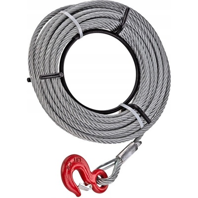 Oceľové lano 11 mm x 20 m pre ručný lanový navijak 1,6 t