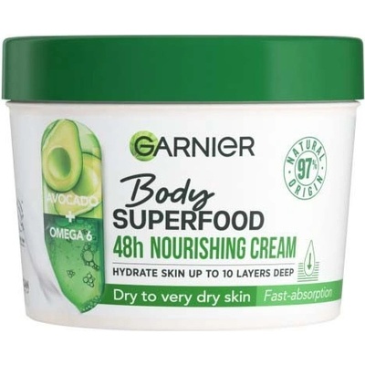 Garnier Tělové mléko Body Superfood Nourishing Cream Avocado 380 ml