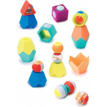 INFANTINO Sada senzorických hraček Míčky kostky & kelímky