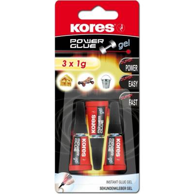 KORES Super gel vteřinové lepidlo 3 g