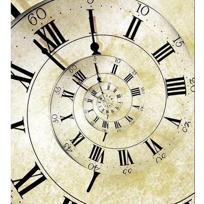 Dimex MS-3-0272 vliesová fototapeta na zeď Špirálové hodiny rozmery 225 x 250 cm