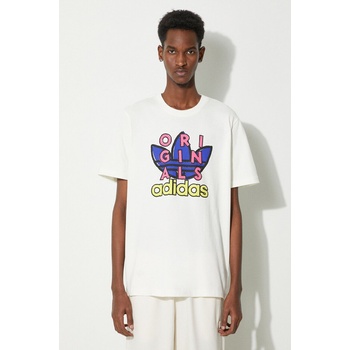 adidas Originals Памучна тениска adidas Originals Ts Tee в бежово с принт IS2911 (IS2911)