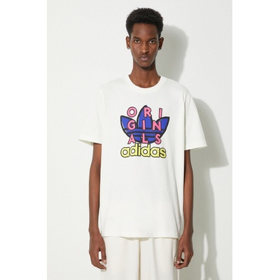 adidas Originals Памучна тениска adidas Originals Ts Tee в бежово с принт IS2911 (IS2911)