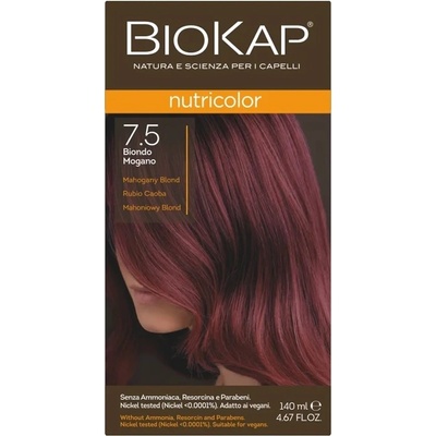 Biokap NutriColor barva na vlasy Mahagonový blond 7.5