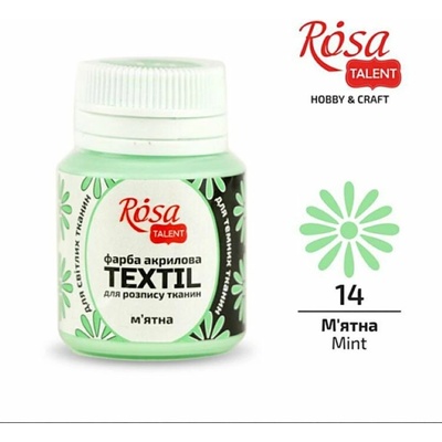 Rosa Talent farba na textil 20 ml 14 mint
