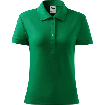 MALFINI Malfini cotton heavy 216 / Дамска поло тениска - средно зелена xxl (2161617)