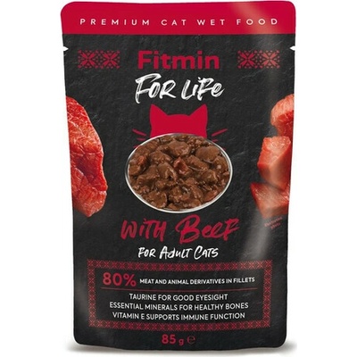 Fitmin Cat For Life Adult Beef 28 x 85 g