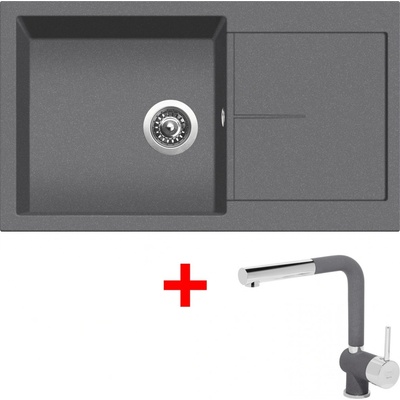 Sinks Set INFINITY 860 Titanium + baterie MIX 3 P GR