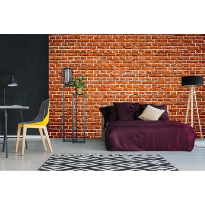 DIMEX ART Самозалепваща се флизелинова фототапета винтидж тухлен фон 375 x 250 см