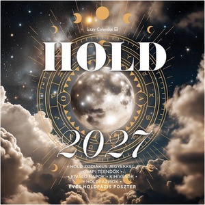 Lizzycalendar Стенен календар LIZZYCALENDAR 300x600 мм, вертикален, с Луната (астрологичен) 2027 (7540227004)