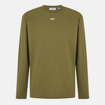 Off White Тениска Off White Men's Skate Long Sleeve T-Shirt - White Moss