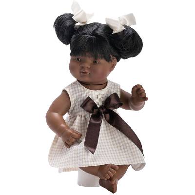 Кукла Asi Dolls - Сами, с рокля и кафява панделка, 36 cm (237550)