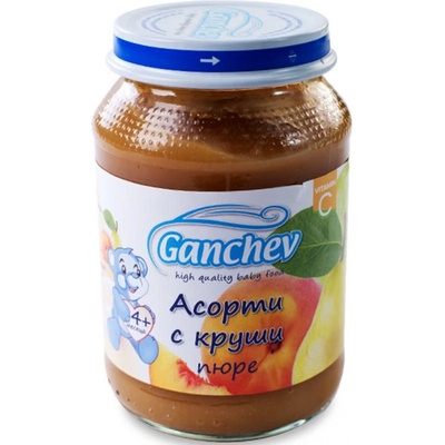 Ганчев пюре асорти с круши - 190 г