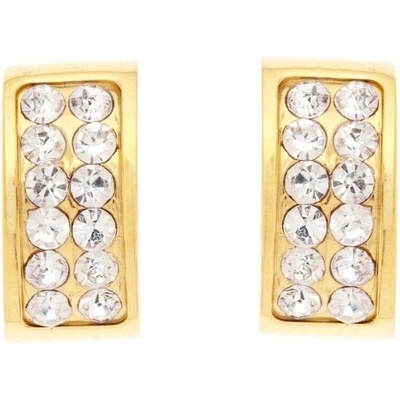 Oliver Weber Nežné pozlátené náušnice s kryštálmi Ember Lumiere 23228G