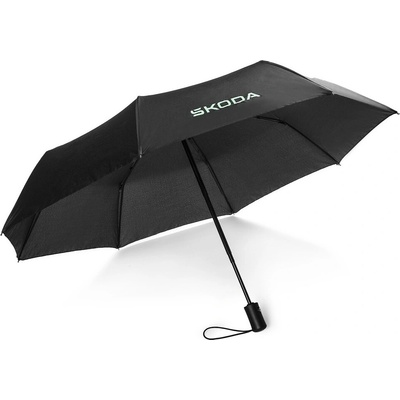 Originálny skladací dáždnik Škoda čierny s logom výrobcu