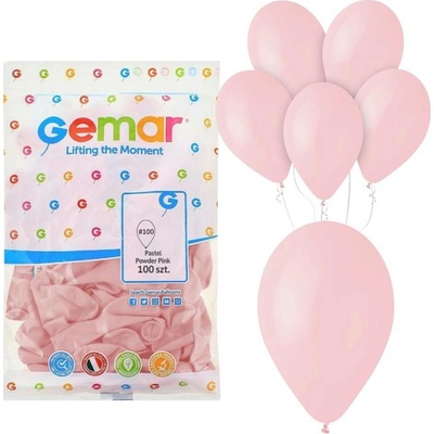 Balónky Gemar 30 cm 12" pastelově růžové Rose G110 06