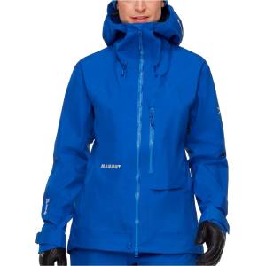 Mammut Дамско водоустойчиво яке Mammut Women's Eiger Nordwand Advanced HS Hooded Jacket Waterproof jacket - Eiger Blue - размер XL (102-4972-0115)