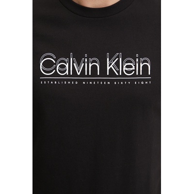 Calvin Klein Памучна тениска Calvin Klein в черно с принт K10K114149 (K10K114149)