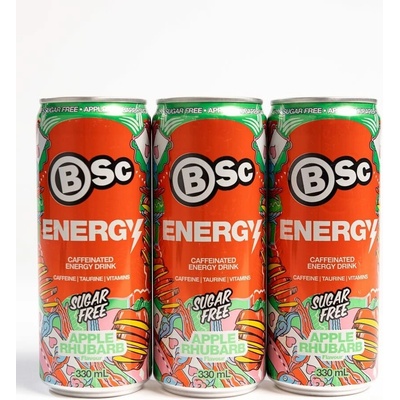 BSC Nutrition Energy drink Jablko Rebarbora 330 ml