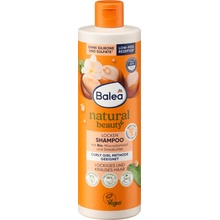 Balea natural beauty šampon na vlasy bio makadamiový olej & bambucké máslo 400 ml