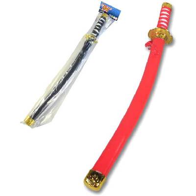 Meč dětský Ninja samurajský 62cm 2 barvy v sáčku plast