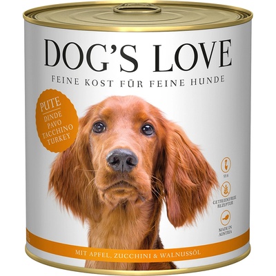 DOG’S LOVE 6x 800g Dog's Love Adult Turkey мокра храна за кучета