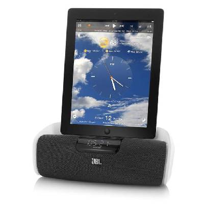 OnBeat aWake Wireless Dock Speaker - безжичен спийкър за iPhone 2G, iPhone 3G/3GS, iPhone 4/4S, iPad 1, iPad 2, iPad 3 и iPod (модели до 2012 година) и всяко устройство с Bluetooth (бял)