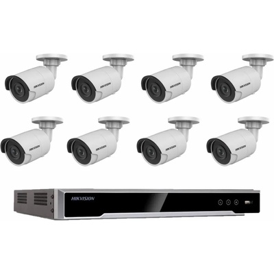 HIKVISION Комплект за видеонаблюдение 8 бр. 2Mpx IP камери и NVR