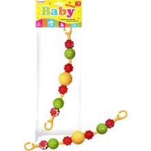 Profibaby Řetěz/zábrana koule/kytičky plast 41cm